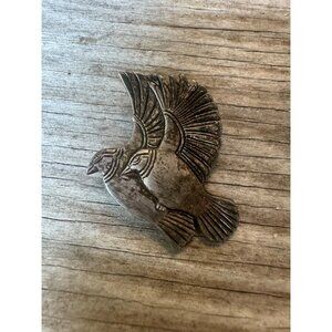 Laurel Burch Vintage Double Bird Pin Brooch With Intricate Metalwork Signed Eleg